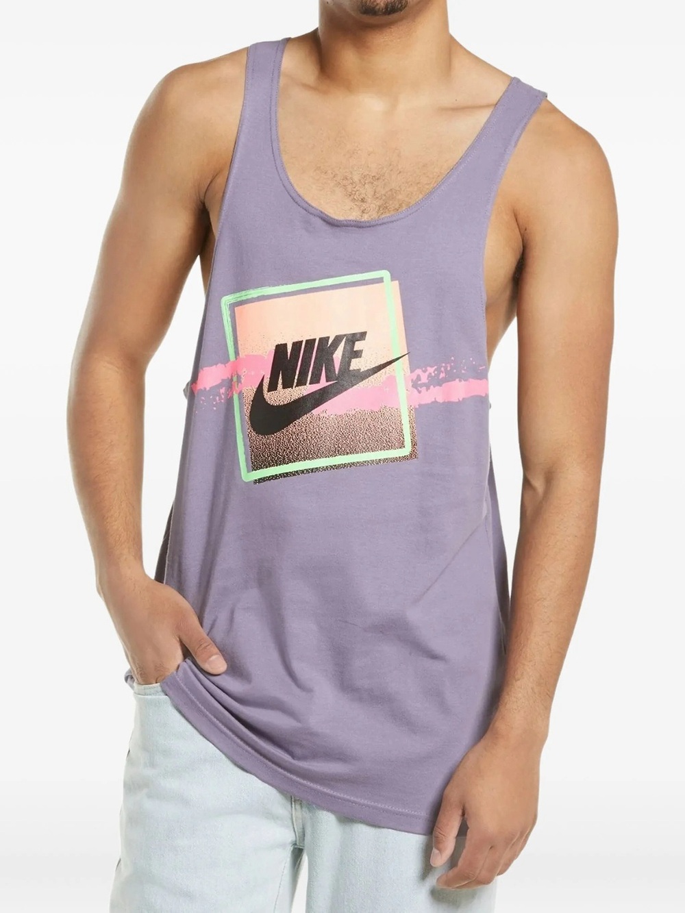 Nike Men’s Purple Logo Tank Top- Large